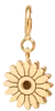 14k midi bitty flower charm pendant on spring ring