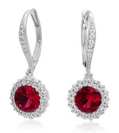 925 Silver Solitaire Round CZ Drop Earring