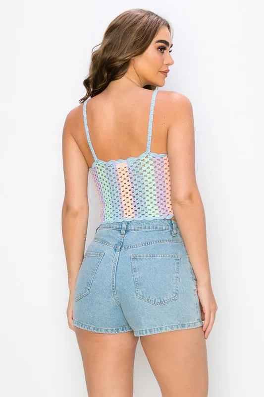 A Piece Of Cake Knitted Crop Top