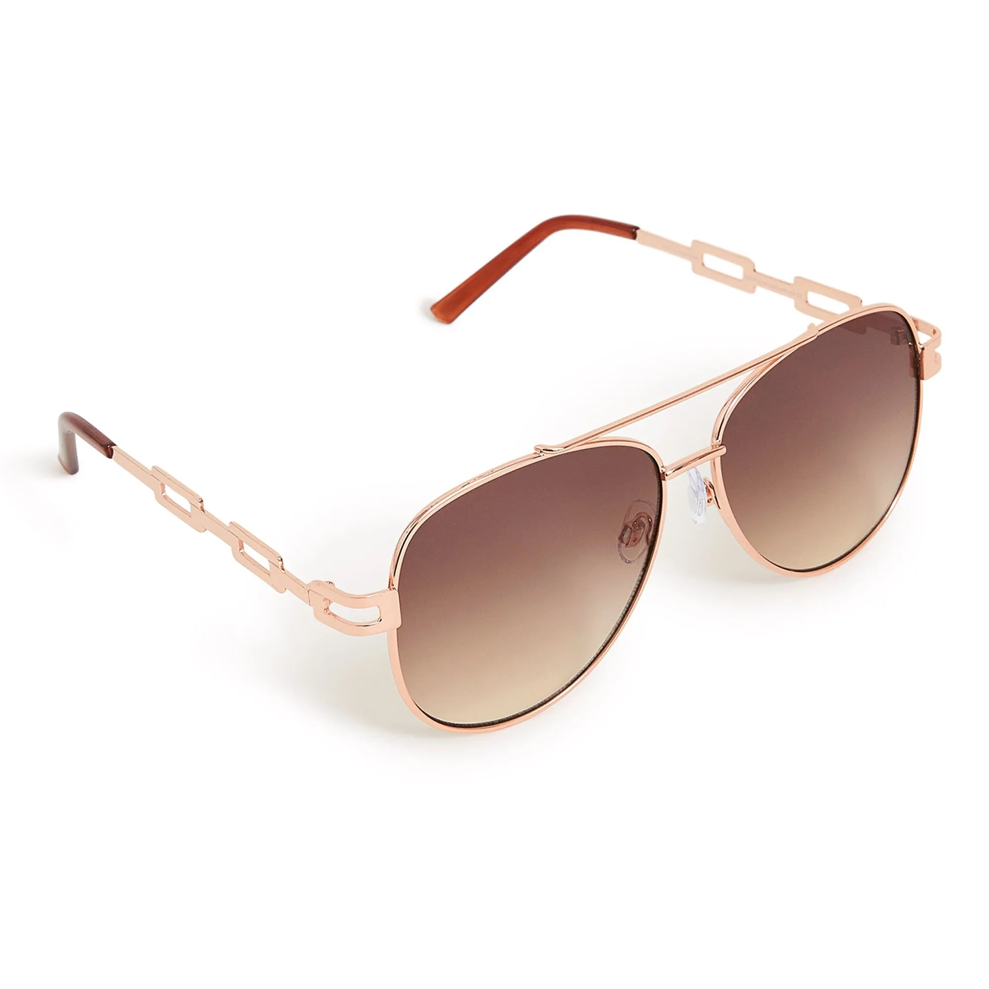 Accessorize London Women's Chain Detail Aviator Sunglasses