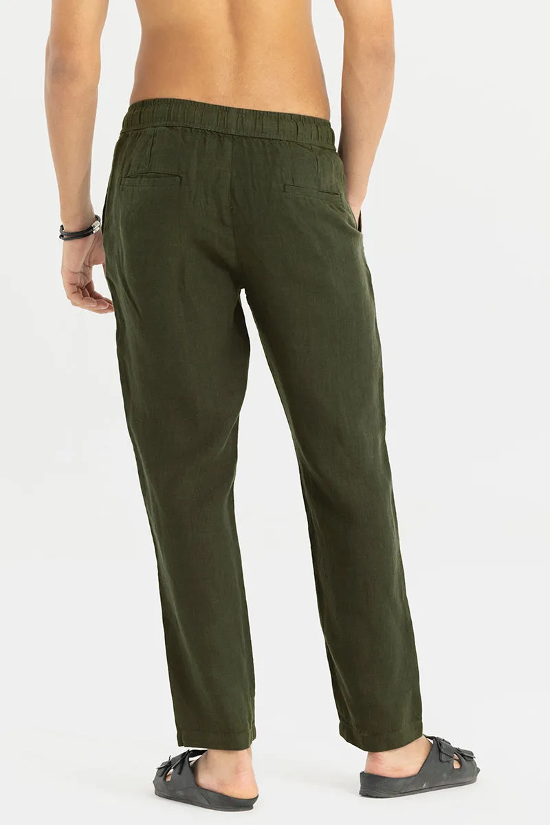 Ace Olive Linen Pant