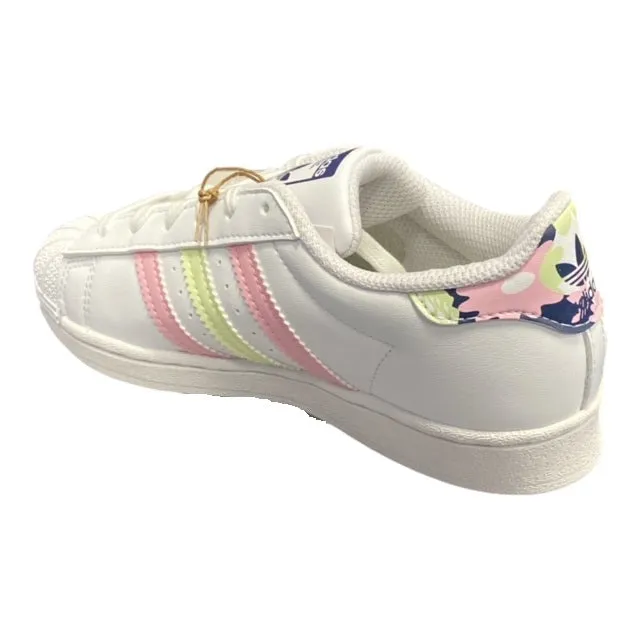 Adidas Originals girls' sneakers Superstar C GY3331 white-pink-lime