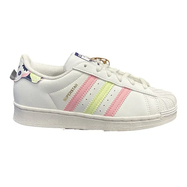 Adidas Originals girls' sneakers Superstar C GY3331 white-pink-lime