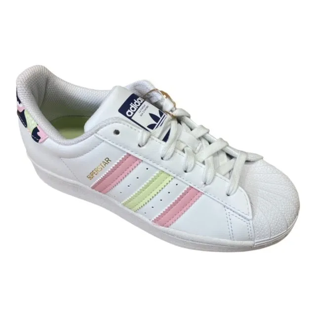 Adidas Originals Superstar GY3330 white lemon pink girl sneakers shoe