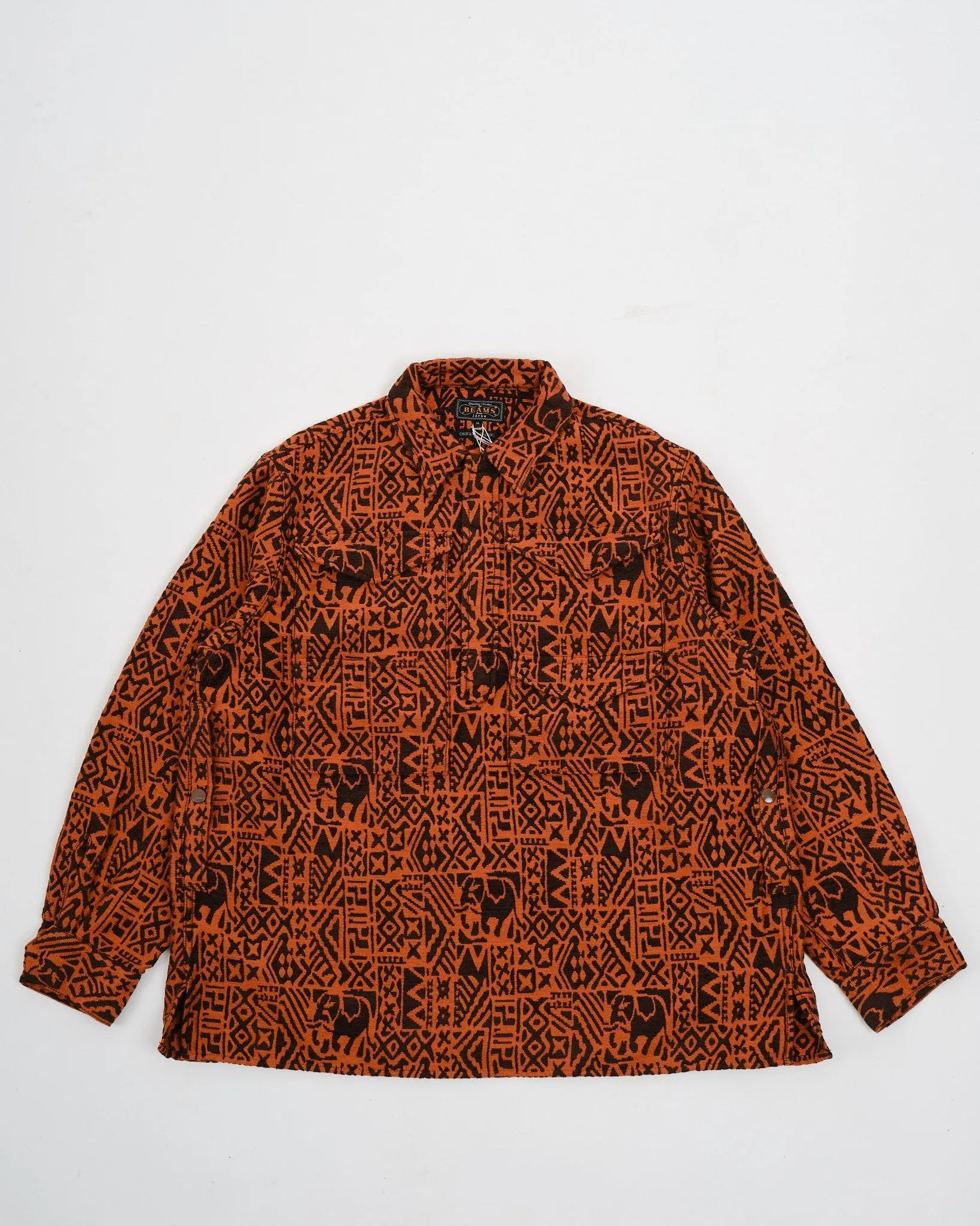 Adventure Shirt Ⅲ African Batik Jacquard Orange