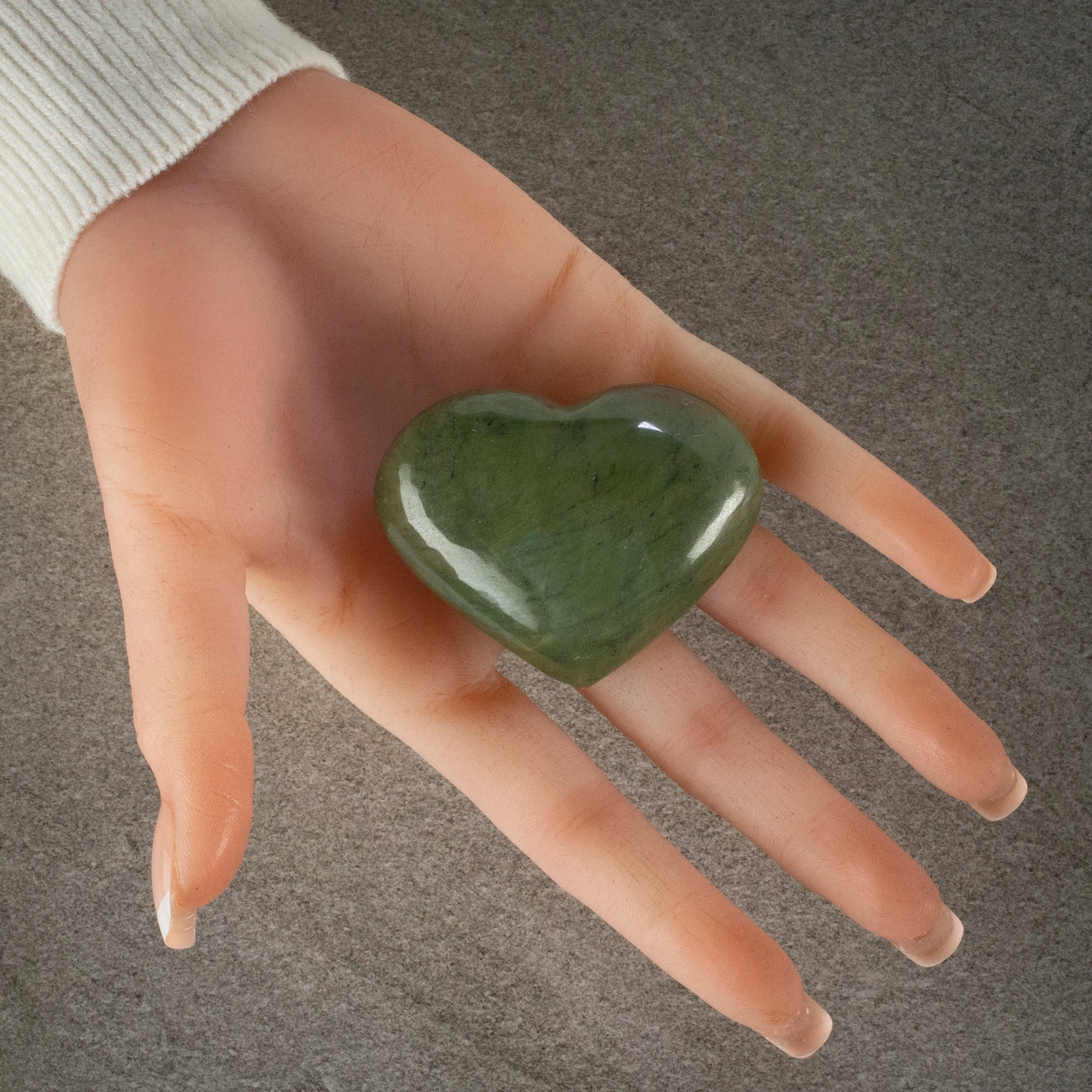 Afghan Jade Gemstone Heart Carving