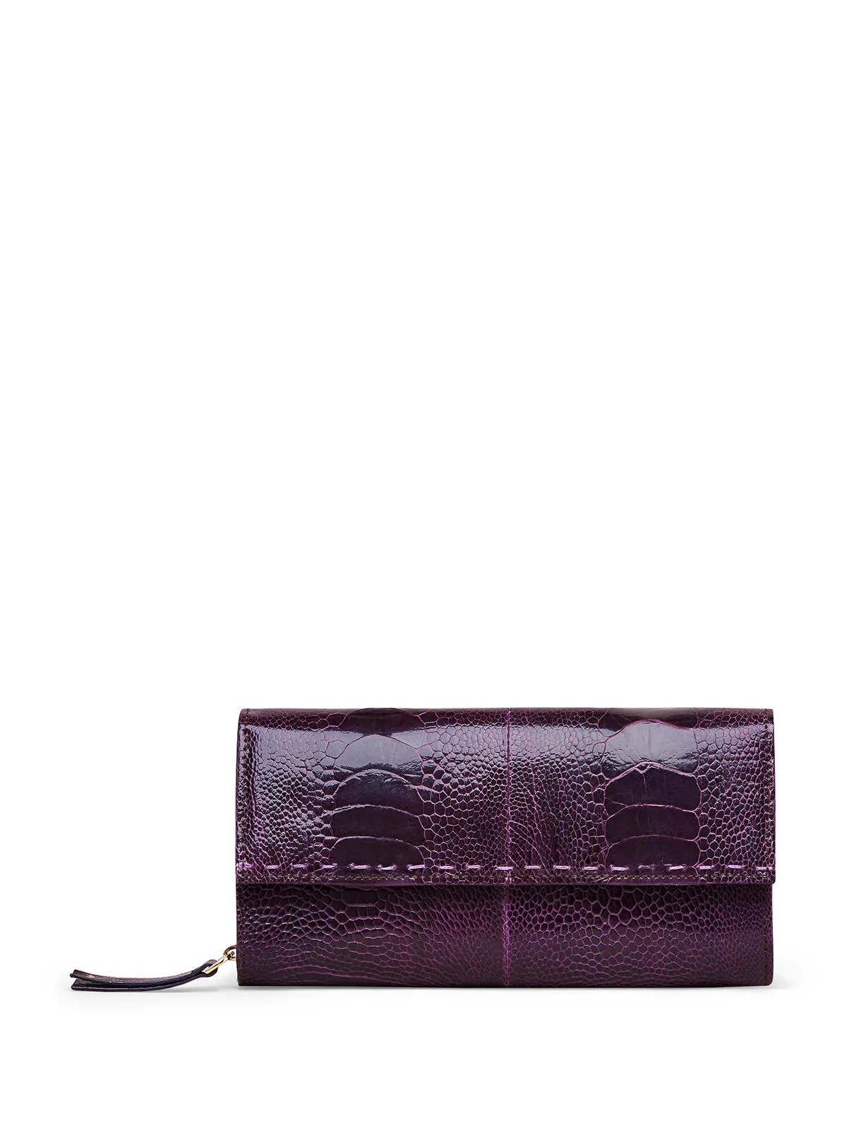 African Violet Zip Around Wallet