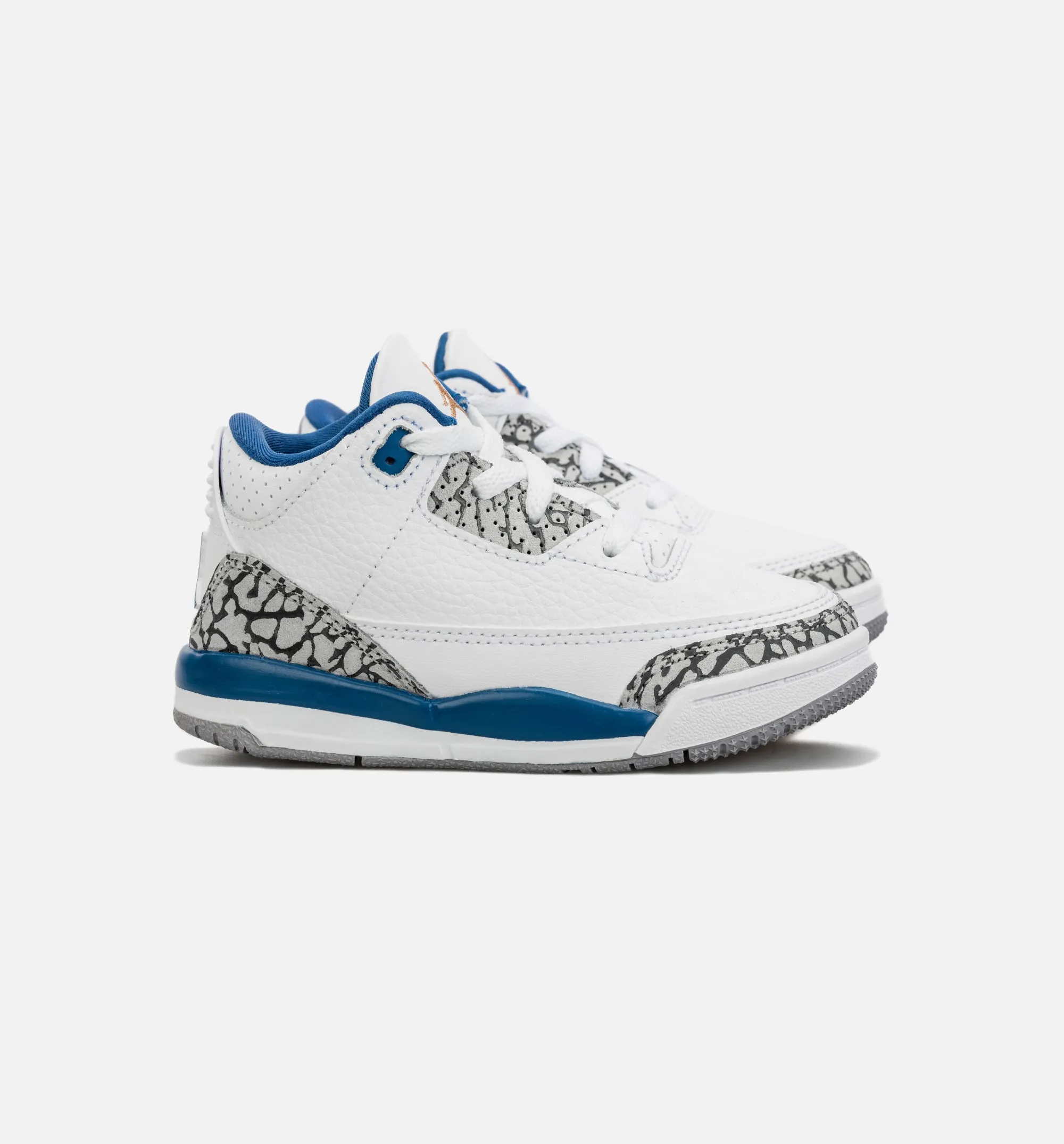 Air Jordan 3 Retro Wizards True Blue Infant Toddler Lifestyle Shoe - White/Blue