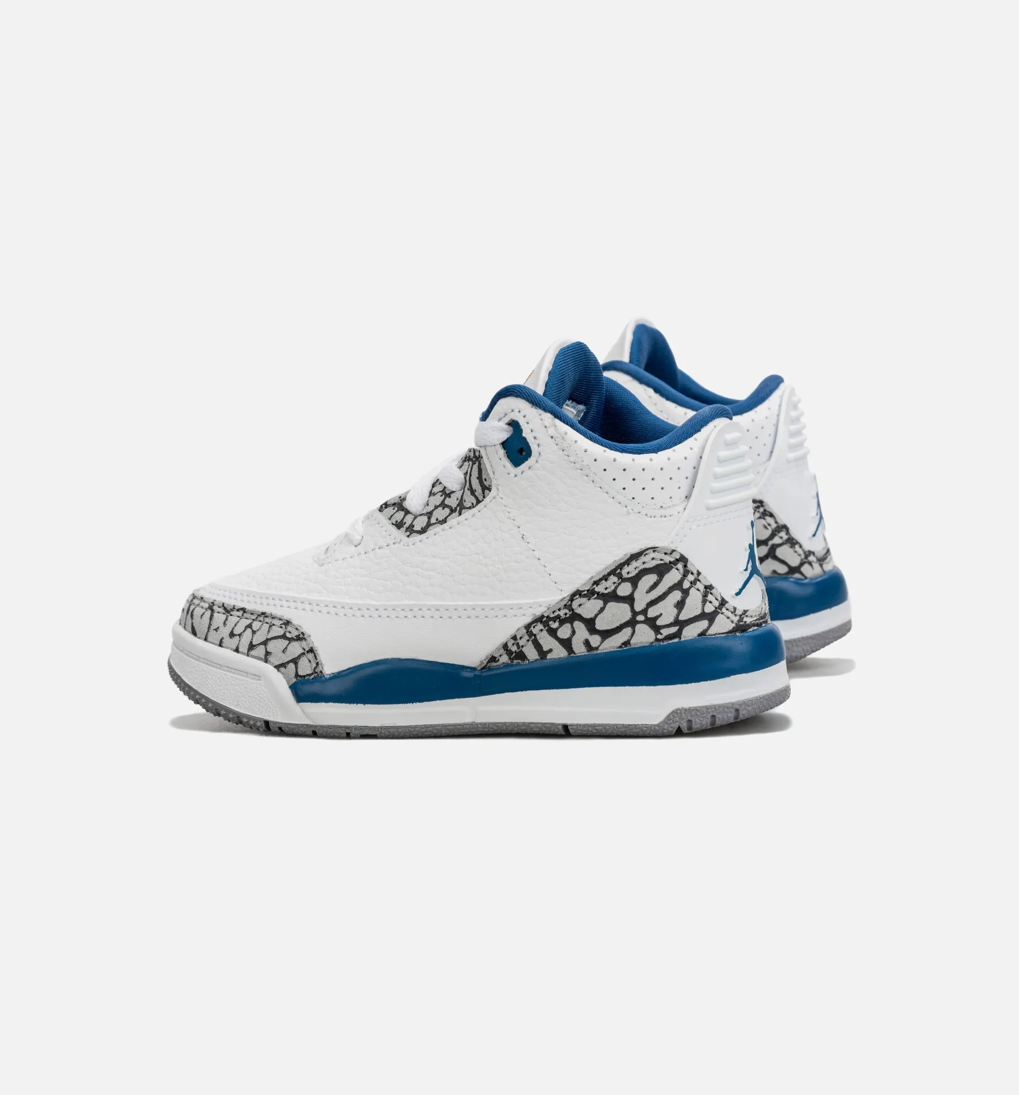 Air Jordan 3 Retro Wizards True Blue Infant Toddler Lifestyle Shoe - White/Blue