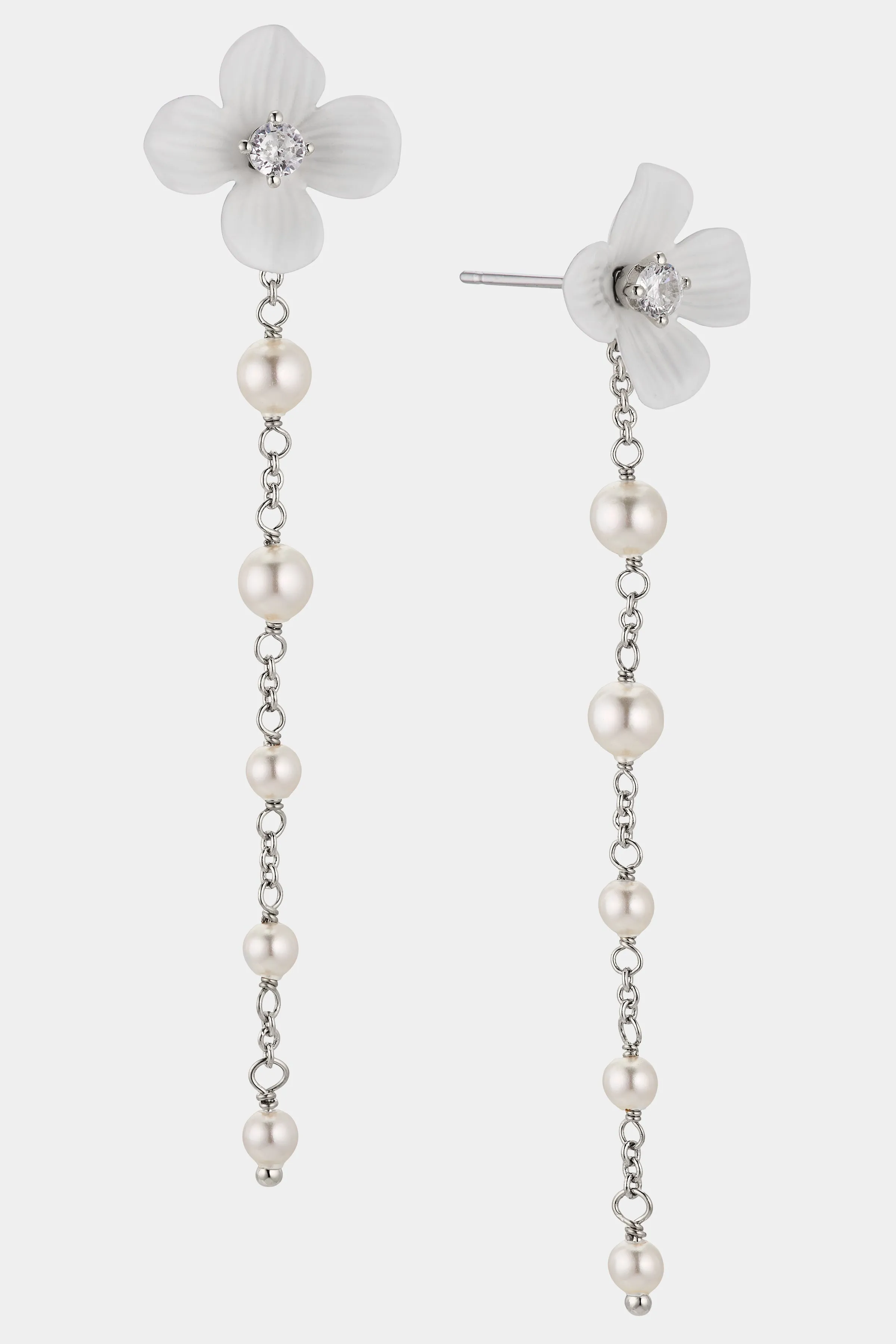 AJOA DAISY PEARL LINEAR EARRINGS