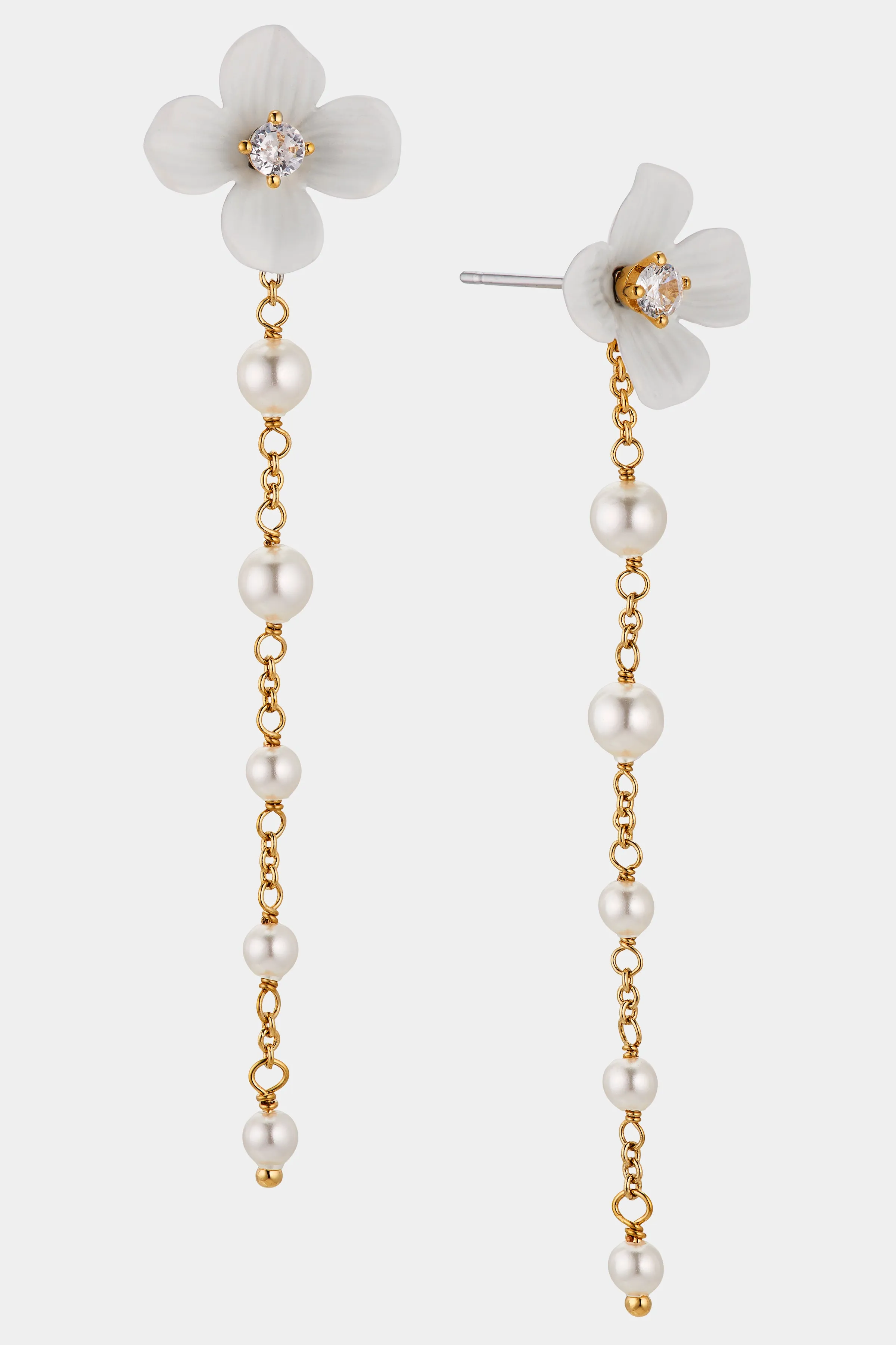 AJOA DAISY PEARL LINEAR EARRINGS