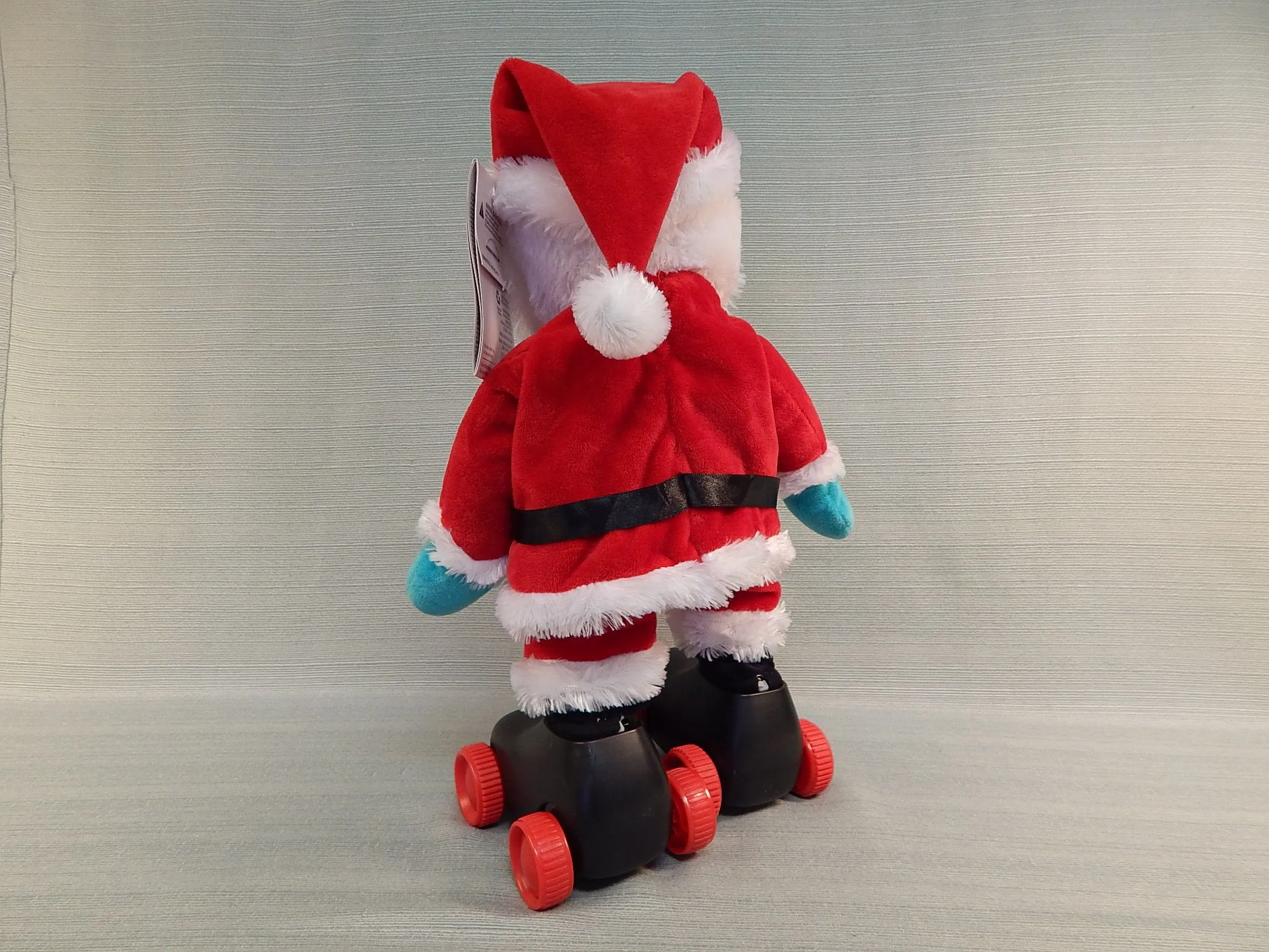 Animated Skating Santa Plush Christmas Doll - Like New!