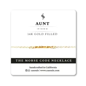 AUNT MORSE CODE NECKLACE