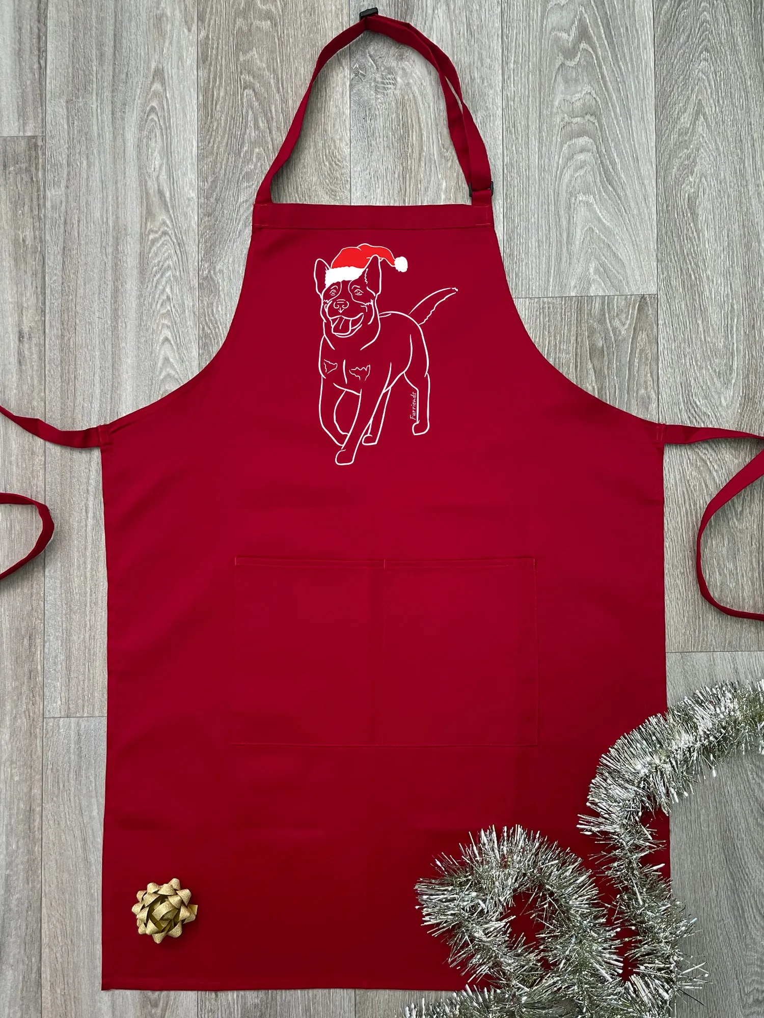 Australian Cattle Dog Christmas Edition Bib Apron