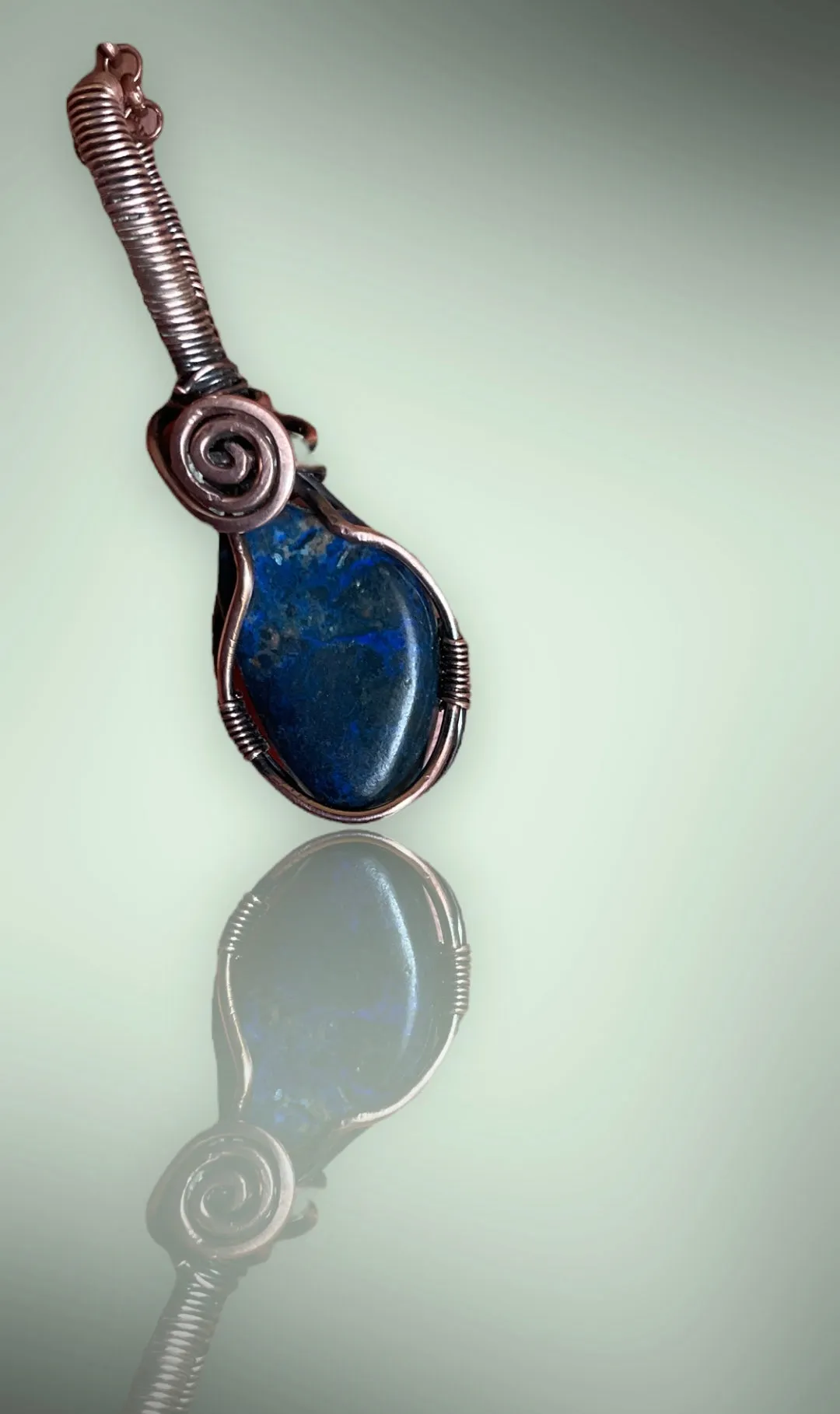 Azurite With Chrysocholla Pendant