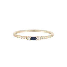 Baguette Sapphire Petite Equilibrium Ring