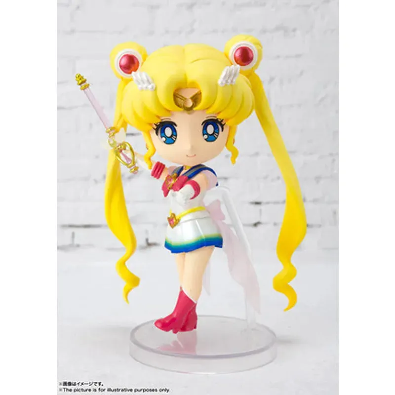 Bandai Sailor Moon Figure Figuarts Mini Theater Version Super Sailor Moon Genuine Anime Figure High Quality