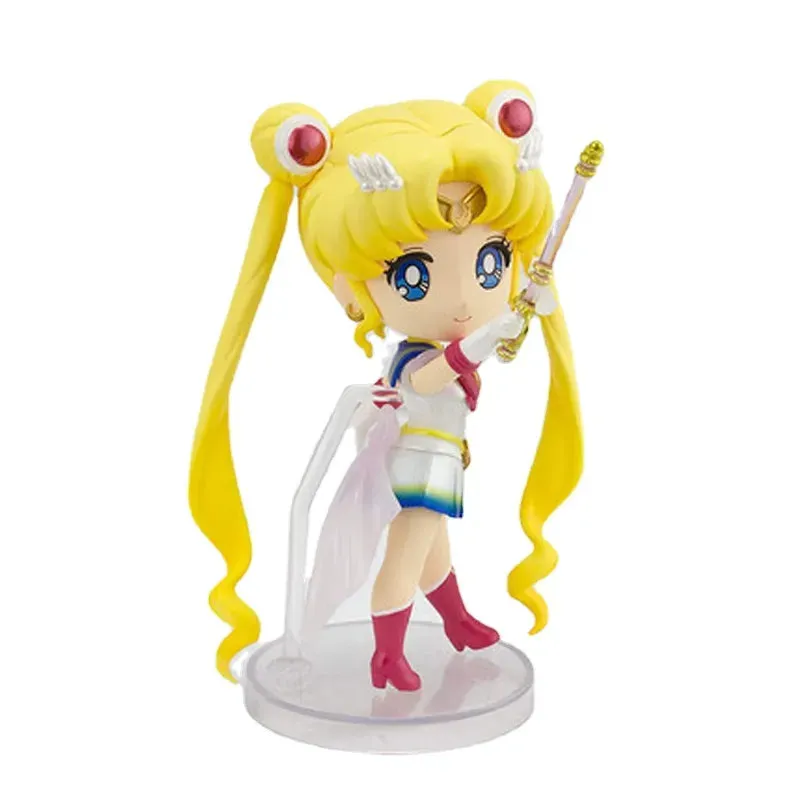 Bandai Sailor Moon Figure Figuarts Mini Theater Version Super Sailor Moon Genuine Anime Figure High Quality