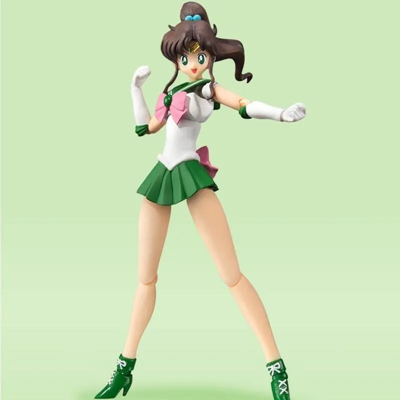 Bandai Sailor Moon Figure SHF Kino Makoto Jupiter Genuine Anime Figure High Quality