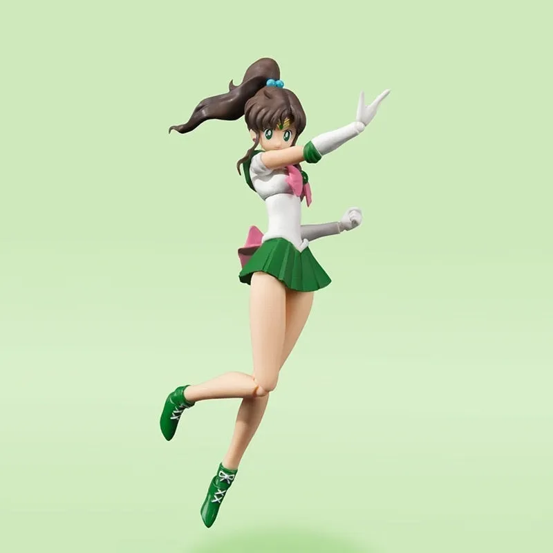 Bandai Sailor Moon Figure SHF Kino Makoto Jupiter Genuine Anime Figure High Quality