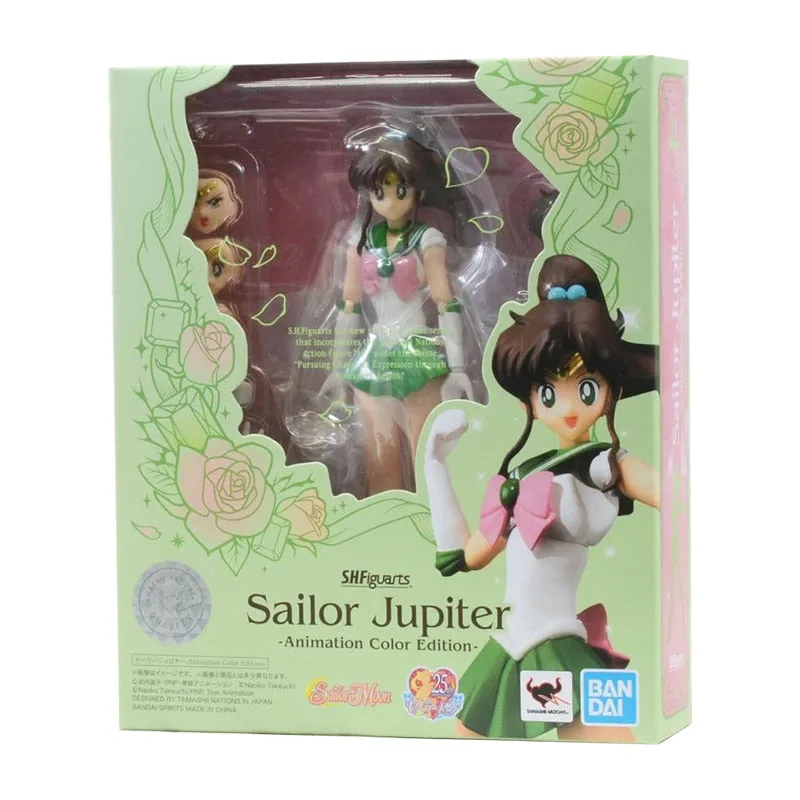 Bandai Sailor Moon Figure SHF Kino Makoto Jupiter Genuine Anime Figure High Quality