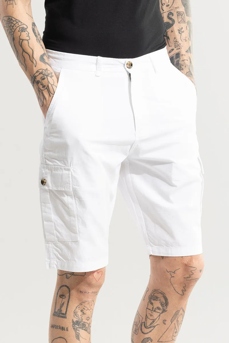 Basic Breeze White Shorts