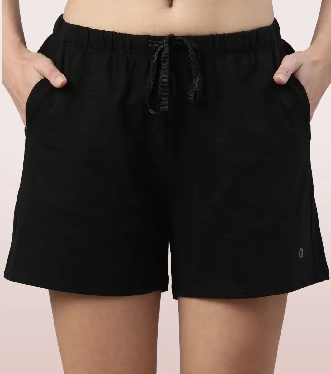 Basic Shorts | Mid-Thigh Length Jersey Shorts With Pockets