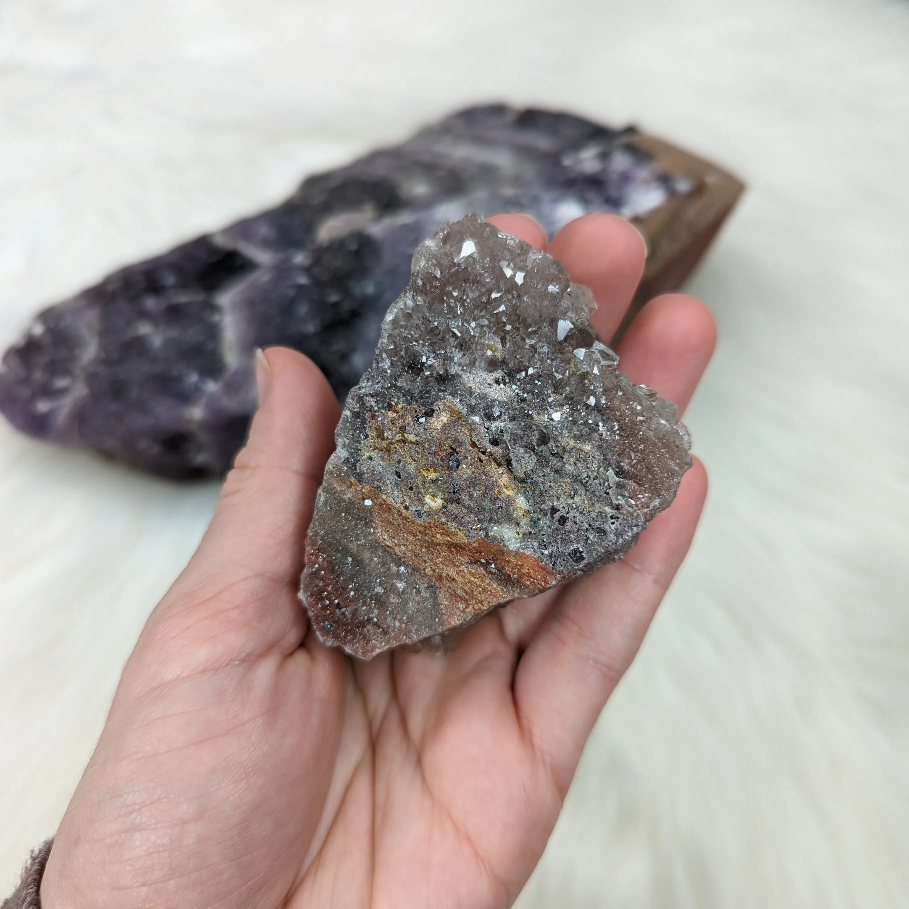 Beautiful Smoky Quartz Cluster~ With Rainbows! ~