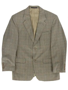 Beige Houndstooth Check True Vintage Blazer