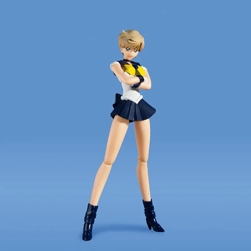 Best Bandai Sailor Moon Figure SHF Tenoh Haruka Uranus Anime Genuine Figure High Quality