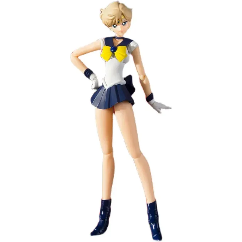 Best Bandai Sailor Moon Figure SHF Tenoh Haruka Uranus Anime Genuine Figure High Quality