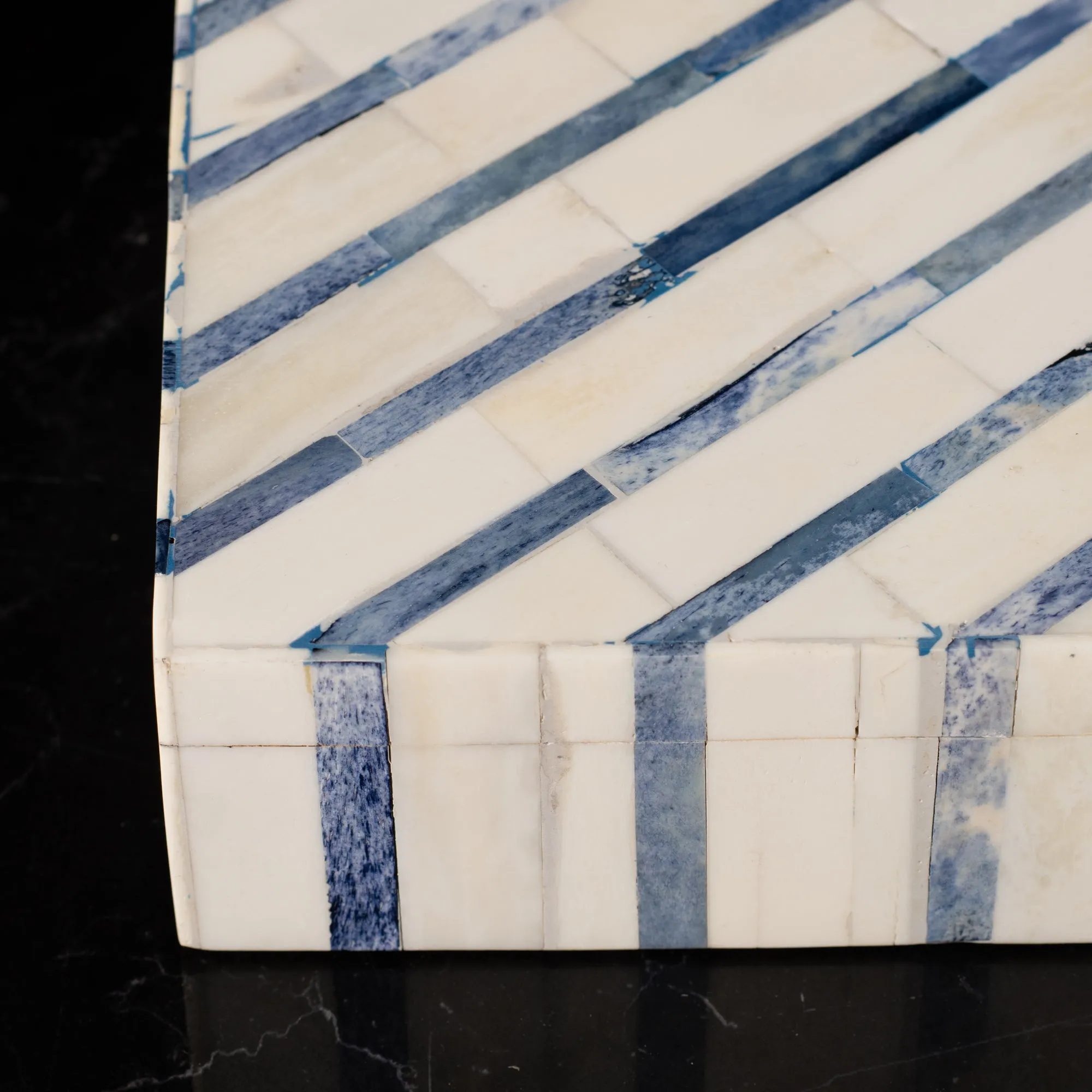 Blue and White Bone Box