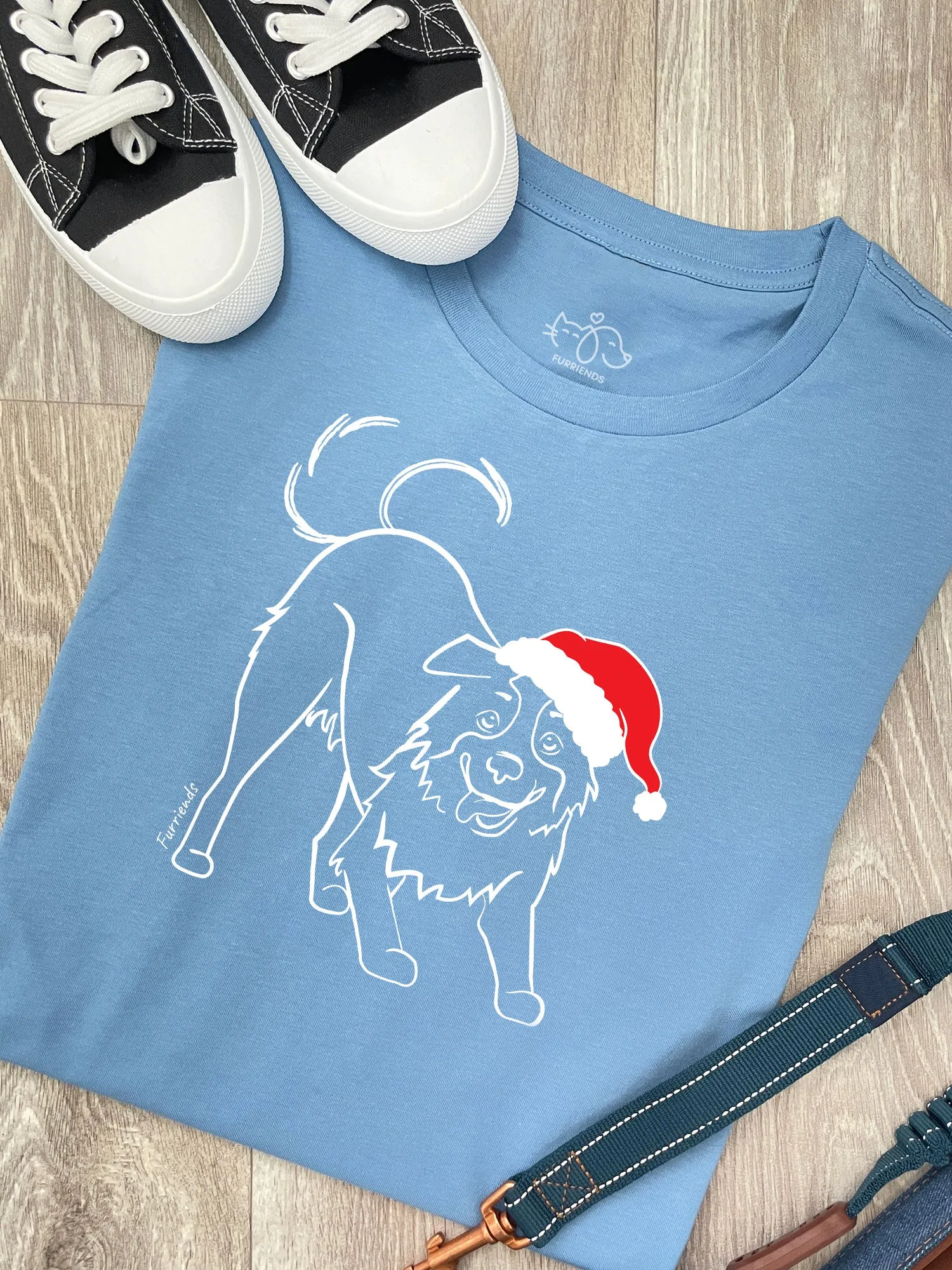 Border Collie Christmas Edition Ava Women's Regular Fit Tee