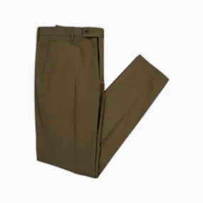 Boris Chino Pants Fine Stretch Cotton Gabardine (military green)