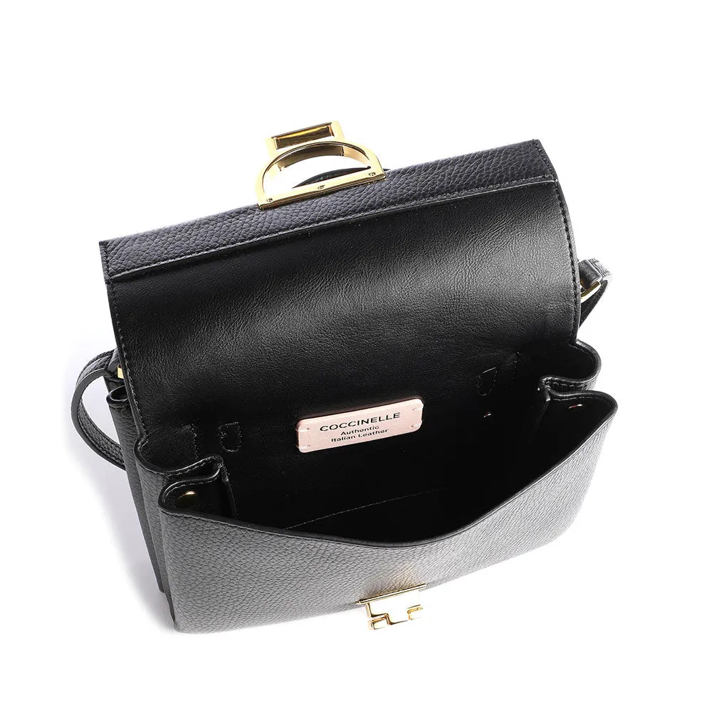 Borsa Donna a Mano con Tracolla COCCINELLE in Pelle Linea Arlettis colore Nero - E1MD555B701