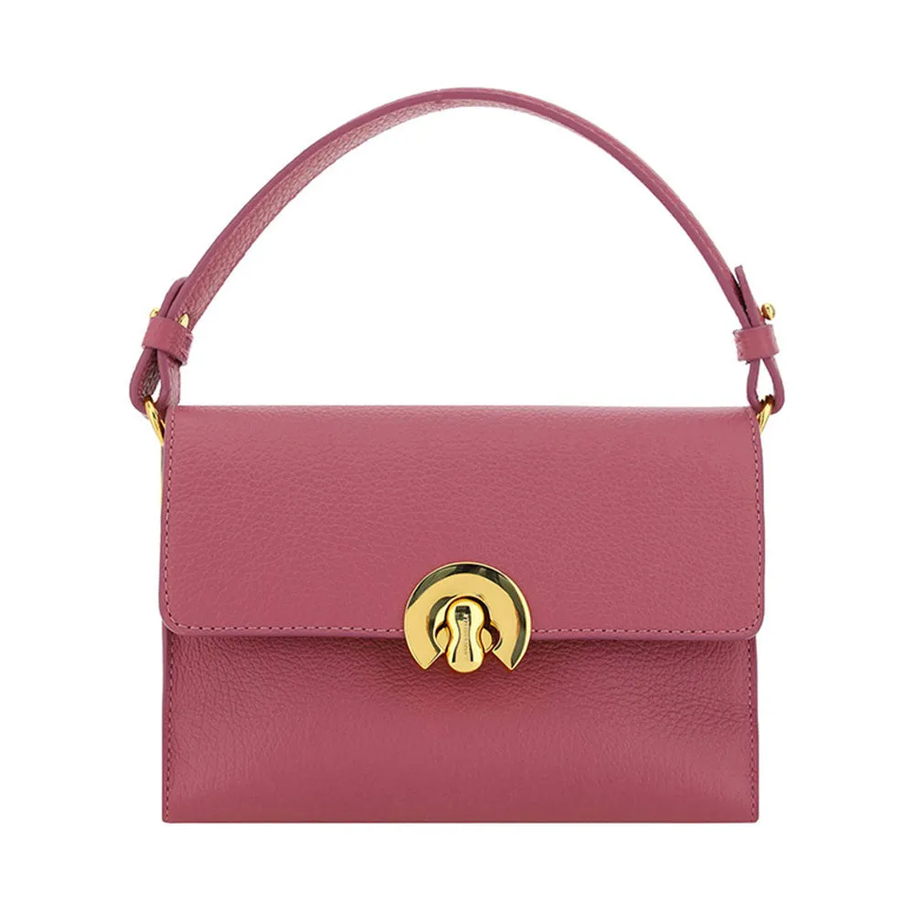 Borsa Donna a Mano con Tracolla COCCINELLE in Pelle linea Binxie Small colore Pulp Pink