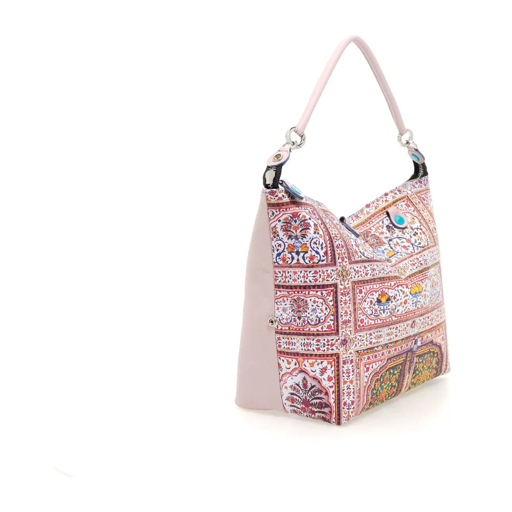 Borsa Donna a Mano con Tracolla GABS G3 PLUS Holiday in Pelle stampa Porta Junagarh Large