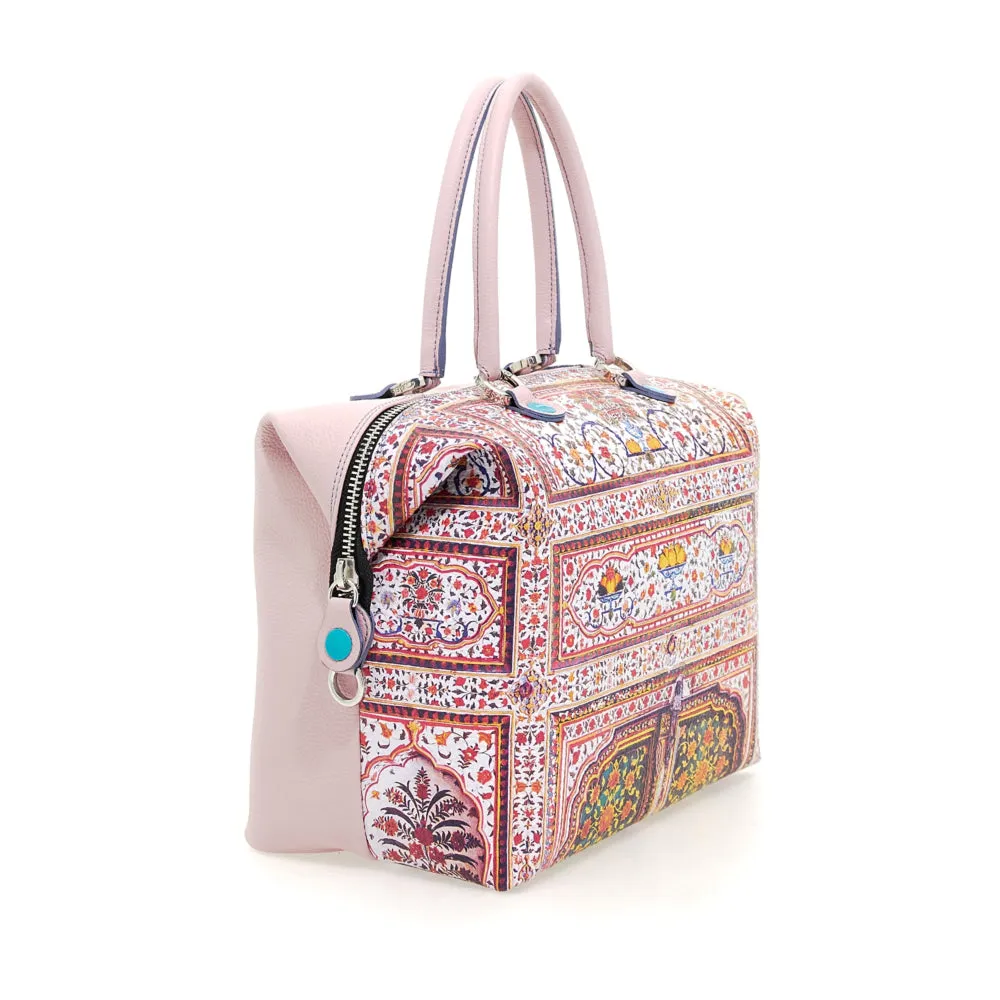 Borsa Donna a Mano con Tracolla GABS G3 PLUS Holiday in Pelle stampa Porta Junagarh Large