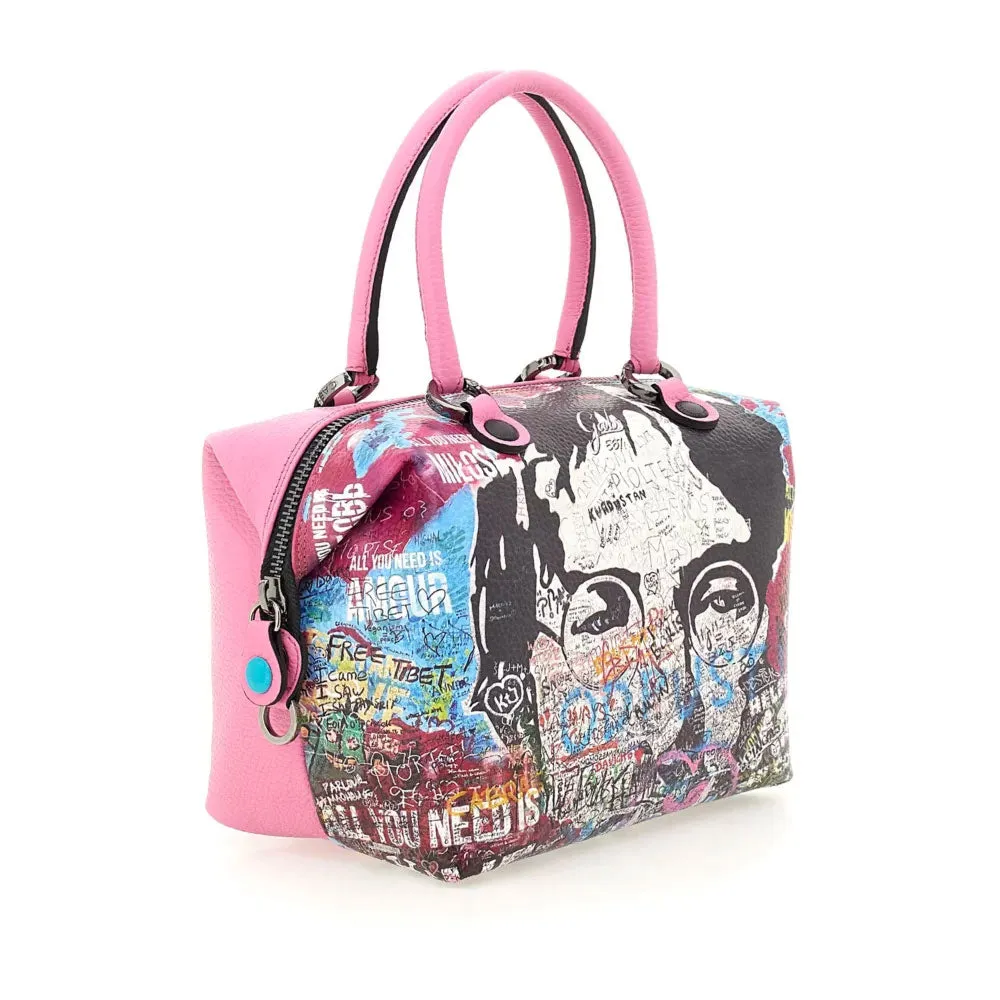 Borsa Donna a Mano con Tracolla GABS G3 PLUS in Pelle stampa Murales Pop Media