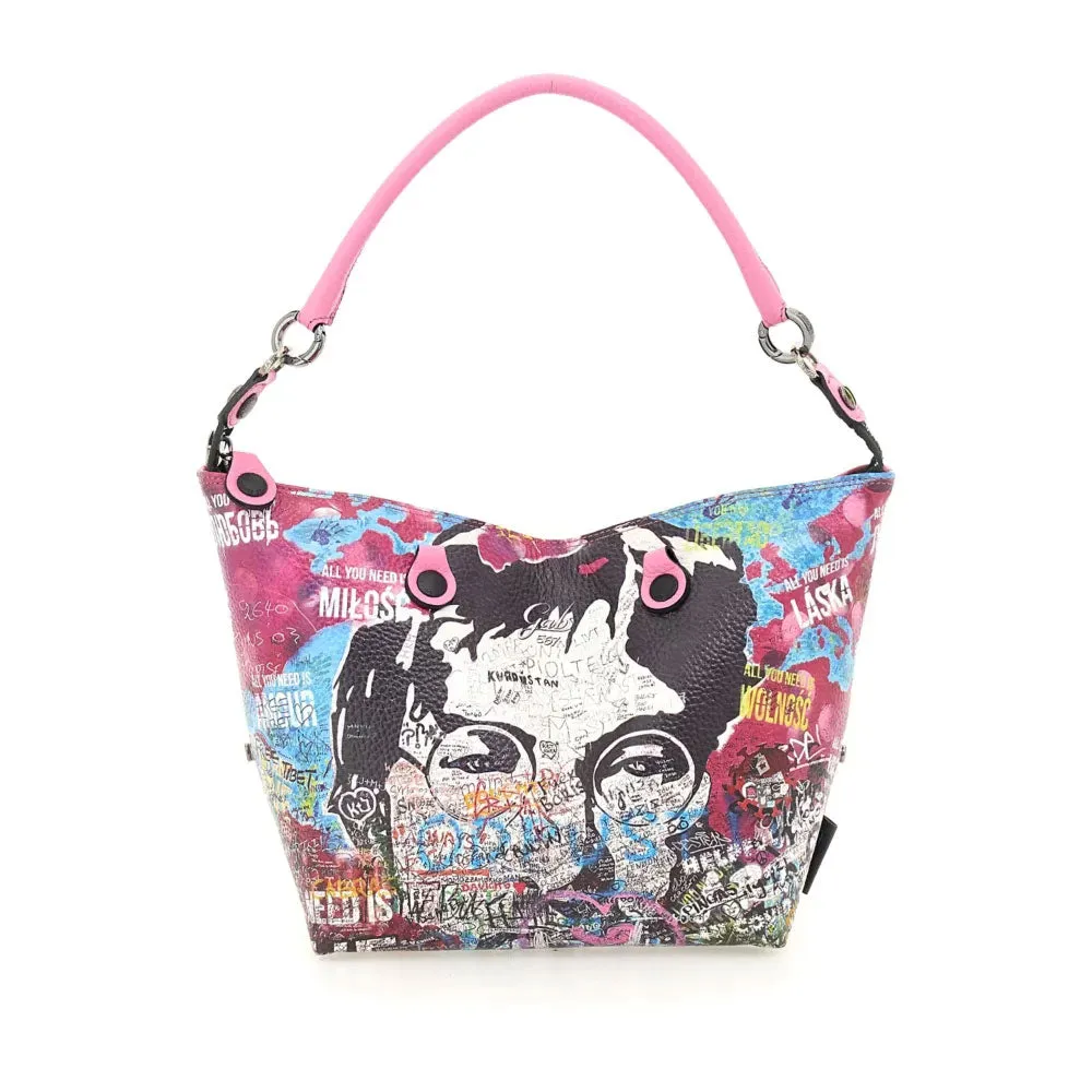 Borsa Donna a Mano con Tracolla GABS G3 PLUS in Pelle stampa Murales Pop Media