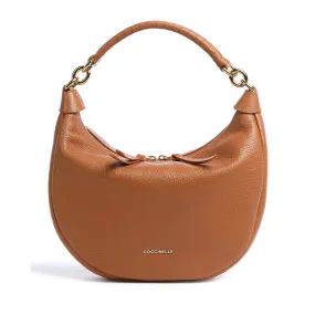 Borsa Donna a Spalla COCCINELLE in Pelle Linea Maelody Colore Caramel Misura Piccola