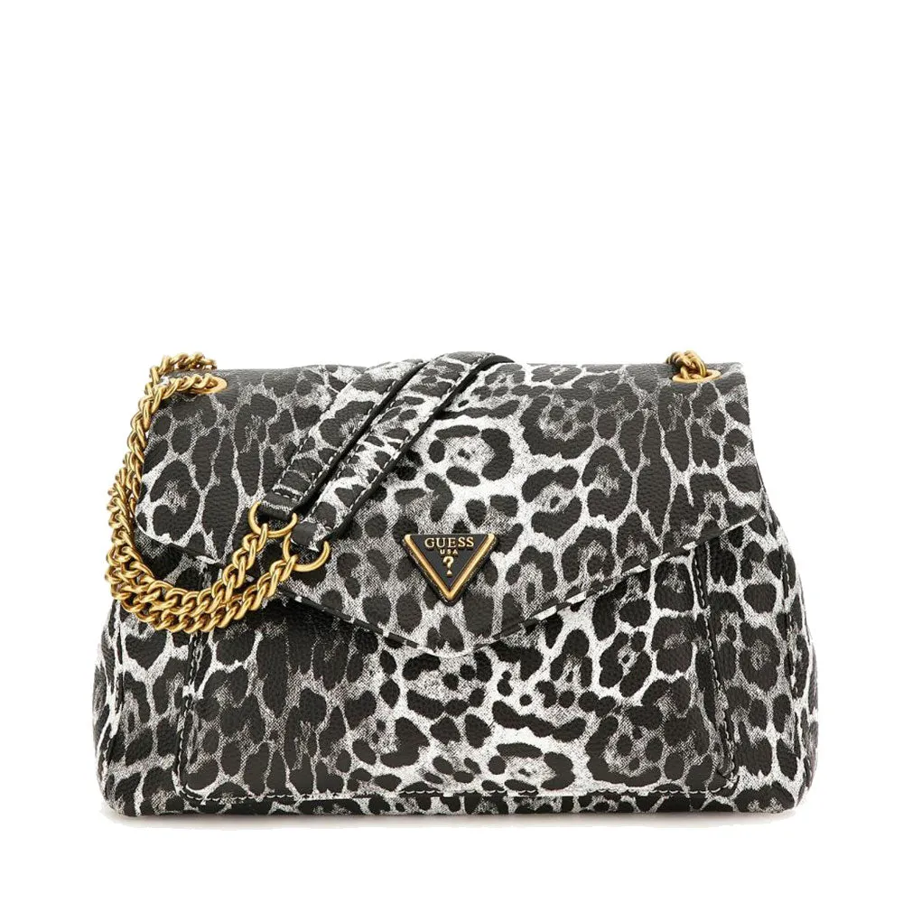 Borsa Donna a Spalla GUESS Linea Laryn Colore Leopard