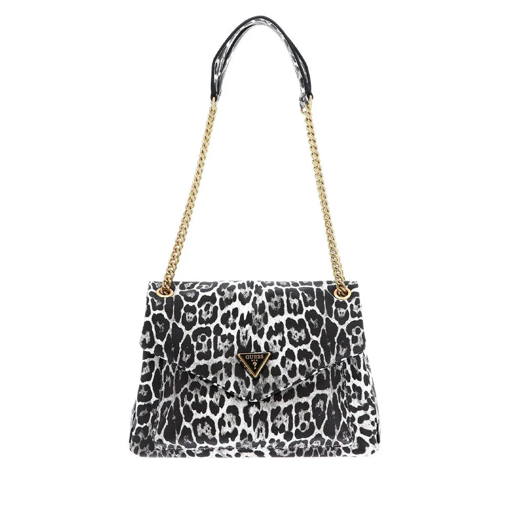 Borsa Donna a Spalla GUESS Linea Laryn Colore Leopard