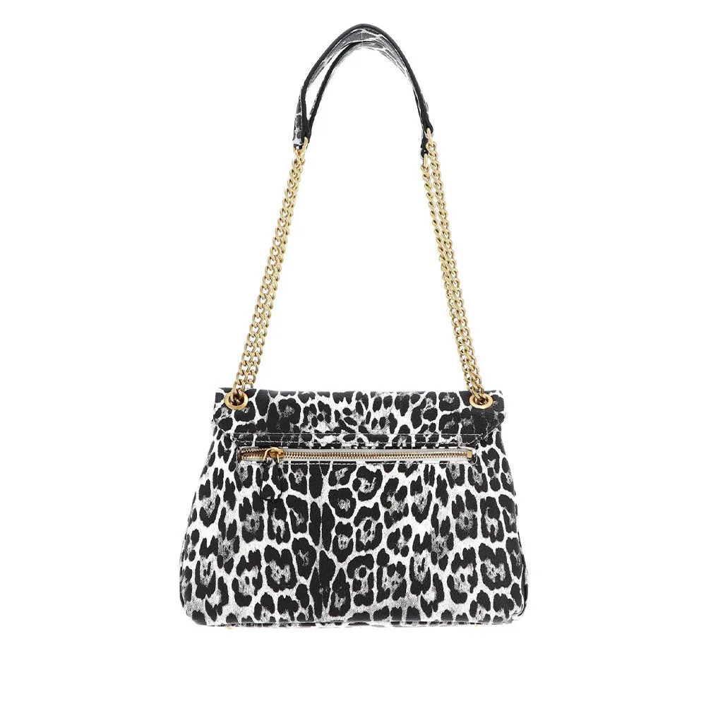 Borsa Donna a Spalla GUESS Linea Laryn Colore Leopard