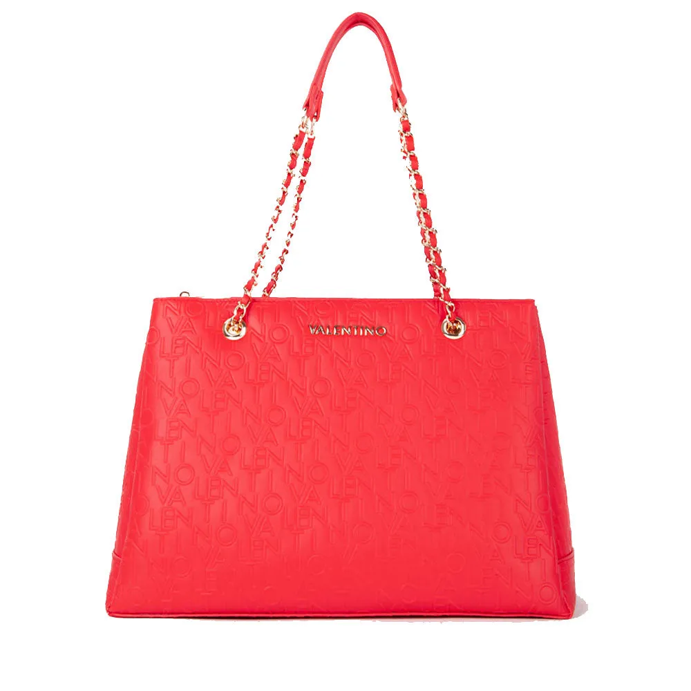 Borsa Donna a Spalla VALENTINO BAGS linea Relax Colore Rosso Misura Grande