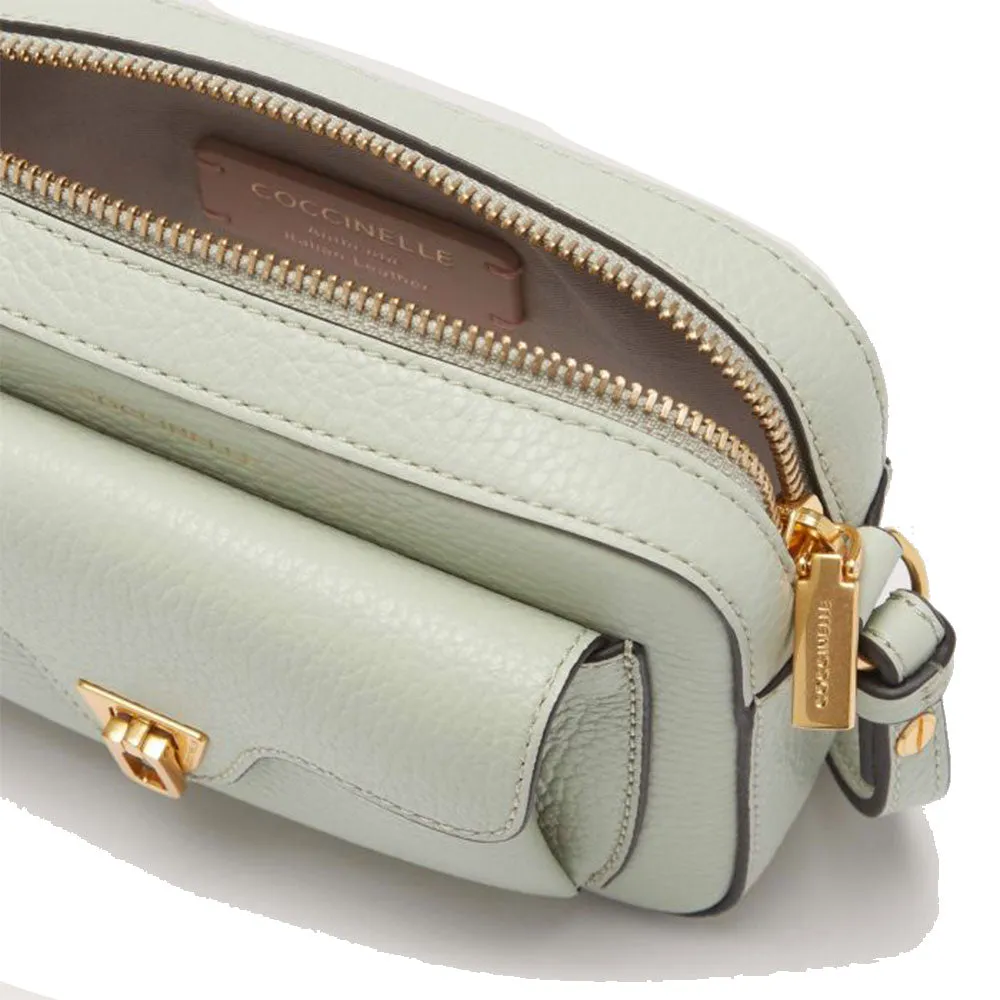 Borsa Donna a Tracolla COCCINELLE in Pelle Celadon Green linea Beat Soft Mini