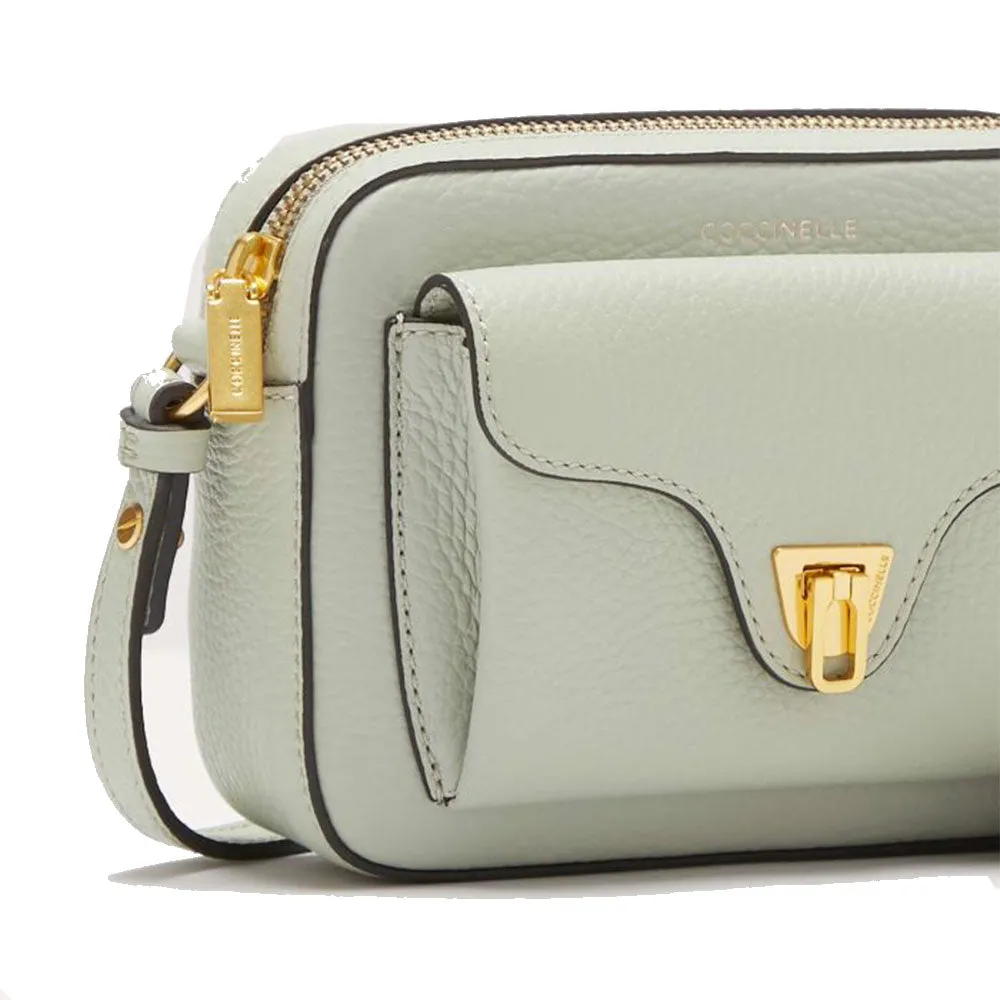 Borsa Donna a Tracolla COCCINELLE in Pelle Celadon Green linea Beat Soft Mini