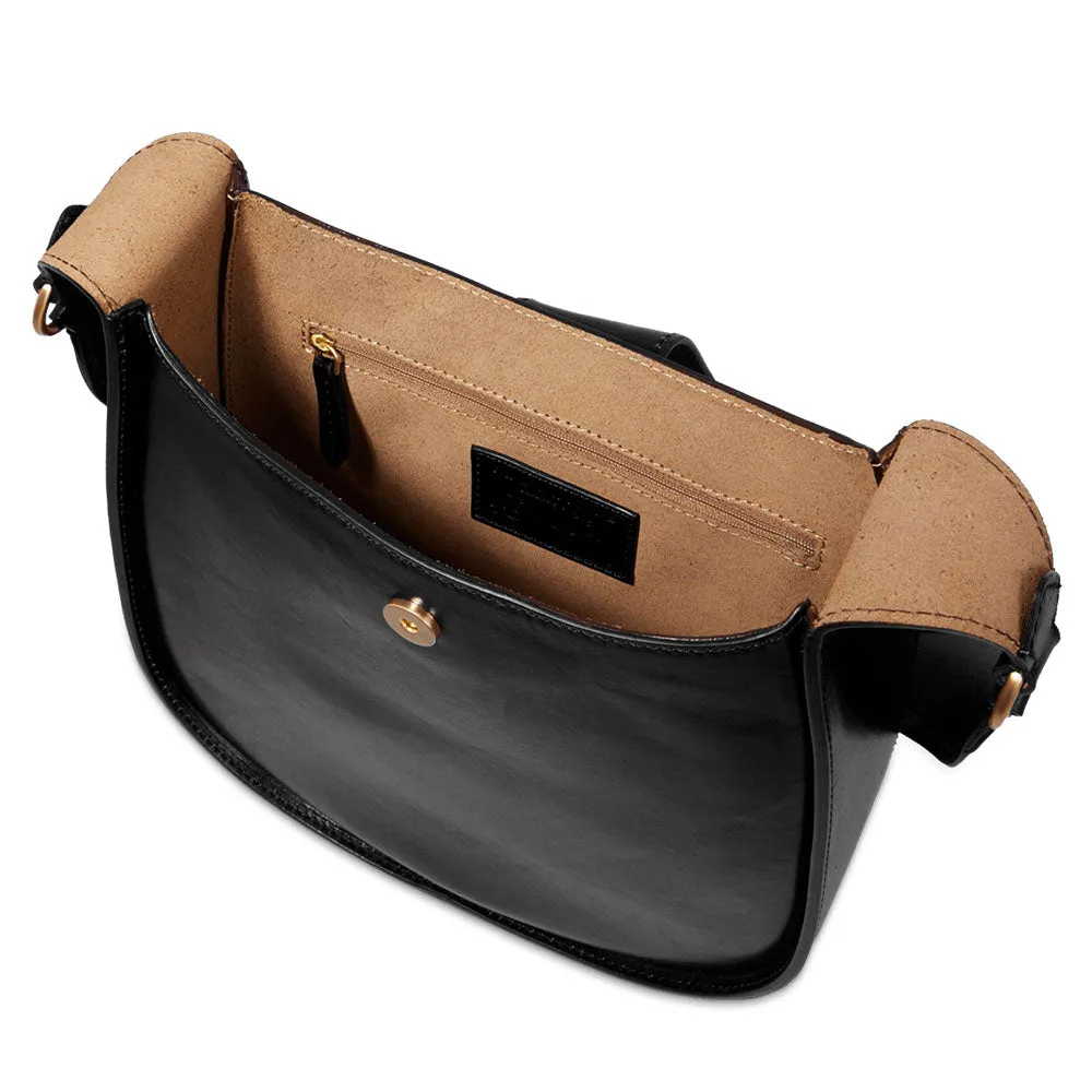 Borsa Donna Hobo THE BRIDGE linea Dora in Pelle Nera