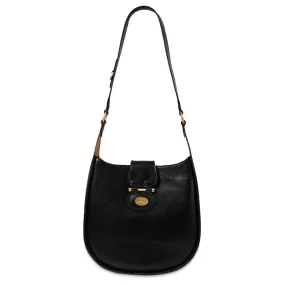 Borsa Donna Hobo THE BRIDGE linea Dora in Pelle Nera