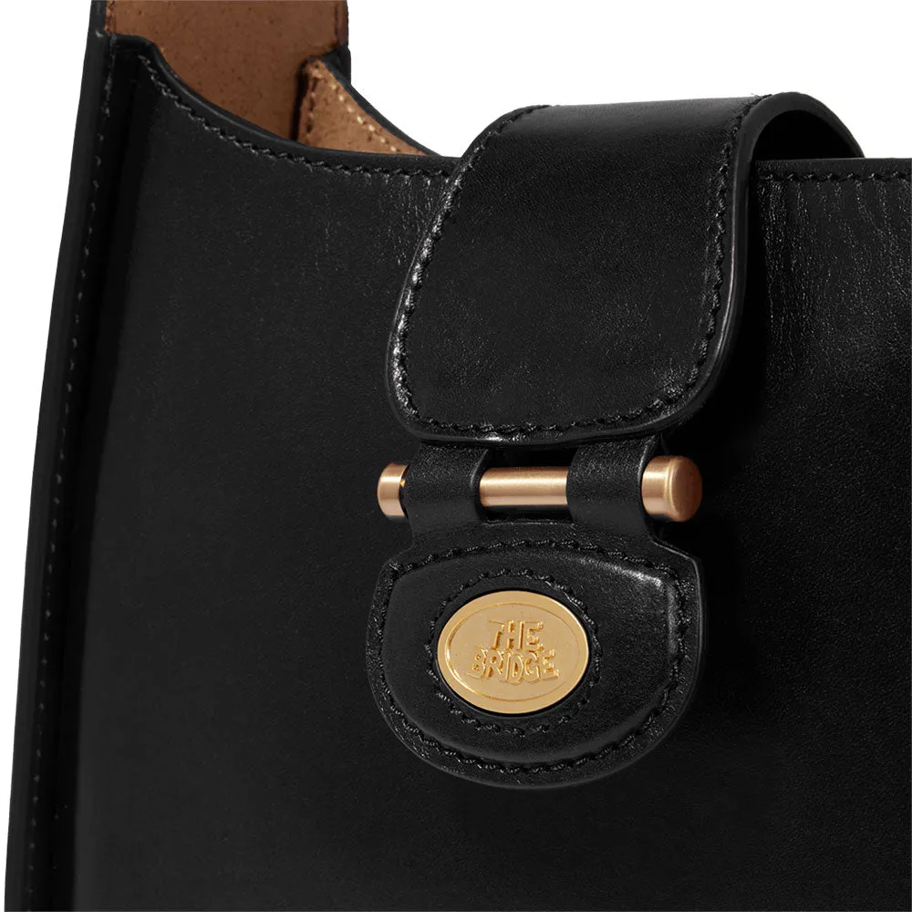 Borsa Donna Hobo THE BRIDGE linea Dora in Pelle Nera